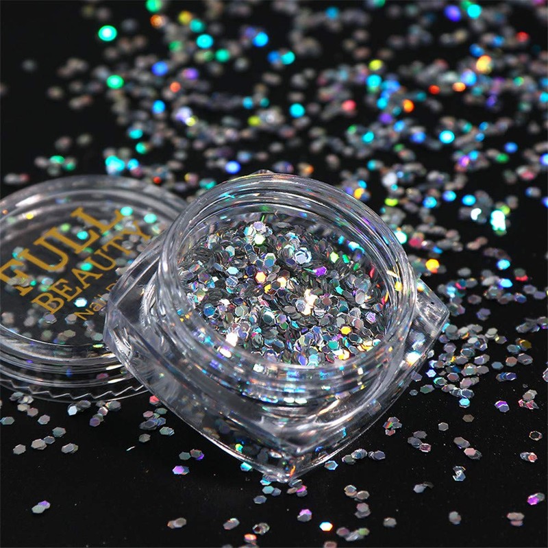 8 box set laser holo glitter glitter parts powder nail