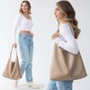 Hobo Bags for Women Soft Vegan Leather Shoulder Handbag Slouchy