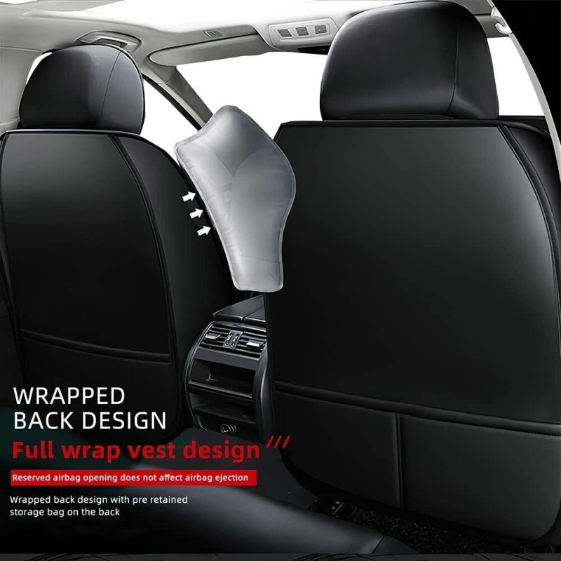 For Ford Car Seat Covers Leather Full Set 5-Seats Front