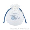 Flower Ring Drawstring Pouch (Sanrio Characters) Cinnamoroll LSR-P005-B