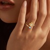 Ritach Birthstone Rings for Women - Adjustable Gold Rings Birthstone