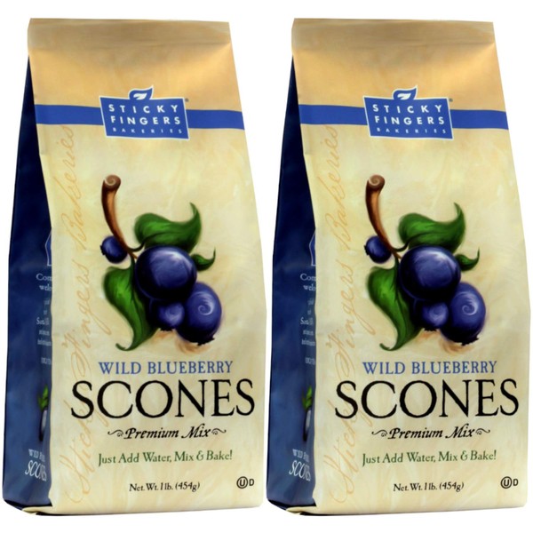 English Scone Mix, Wild Blueberry by Sticky Fingers Bakeries –
