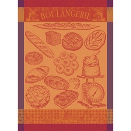 Garnier Thiebaut Boulangerie Moulin Ambre (Moulin Amber Bakery) French Kitchen Towel 22"x30", Cotton, Jacquard