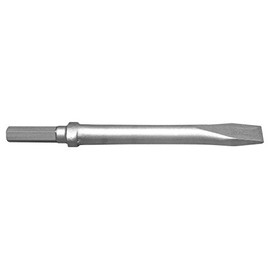 Champion Chisel, 9-Inch Long .580 Hex Shank Oval Collar Chipping Hammer Narrow, Flat Chisel