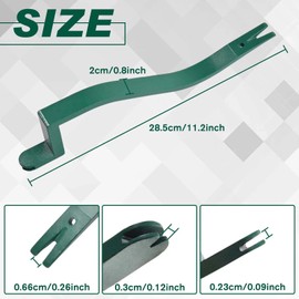 LEONTOOL Dachschlangenwerkzeug, robustes Schindelentfernungswerkzeug, 2-in-1 Schindeln-Nagel-Installateur Nagelentferner, Hebelstange, geschmiedeter Kohlenstoffstahl, professionelle