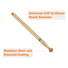sourcing map 13pcs 100-120 Grits Diamond Grinding Bit 3mm Ball
