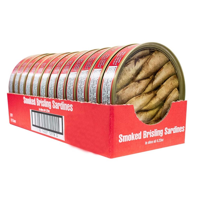 MW Polar Brisling Sardines, Smoked In Olive Oil, 4.23 Oz