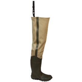 FROGG TOGGS Bull Frogg 3-ply PVC Canvas Bootfoot Hip Wader, Cleated or Felt