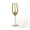 LABRIMP Stainless Steel Goblet Gold Plating Unbreakable Wine Cup for