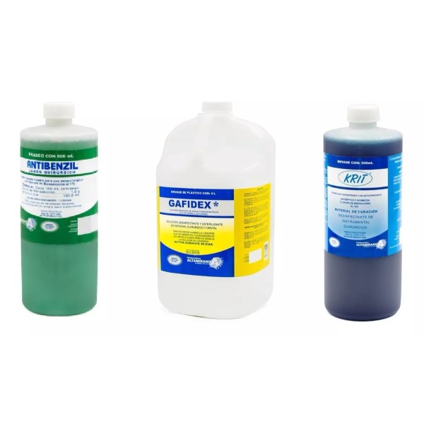 Farmaceuticos Altamirano Desinfectante Limpiador Multi Combo Gafidex Dermo Krit Jabon