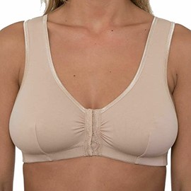 Undercover Cotton Front Fastening Bra CB222 Nude 46