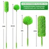 Cobweb Duster with Extension Pole, Washable Cleaning Duster Kit with