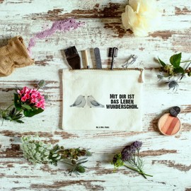 Mr. & Mrs. Panda Home Turtle Doves Love, White, Hand Drawn