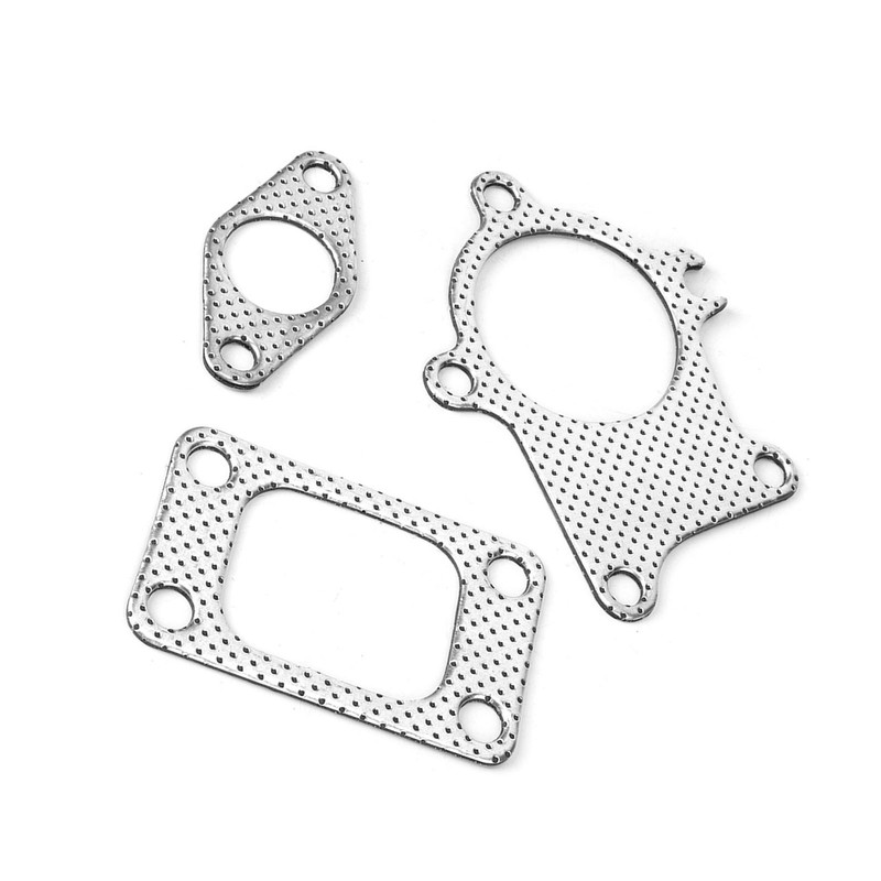 38mm/1.5in Gasket 5Bolt Downpipe Combo Kit Fitting for T3/T4 Turbocharger