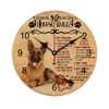 LetusZhogo A German Shepherd's House Rules Wall Clock Cute German