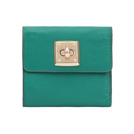 PAUL COSTELLOE Genuine Leather Women's Wallet with Flap – Elegant and Stylish Design, BARO (Ultramarine Green)