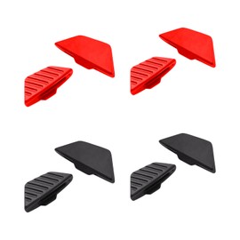 Mryok 2 Pair Nose Piece Nose Pads Replacement for Oakley Mercenary OO9424 Sunglass - Red & Black