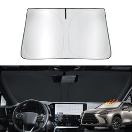 ASZSK Windshield Sunshade for Lexus NX 2022-2024,Retractable Front Window Sun Shade Block UV Sun Visor NX350 Accessories