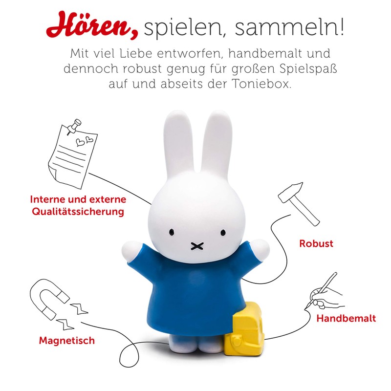 tonies Audio figure for Toniebox, Miffy, radio play with 10