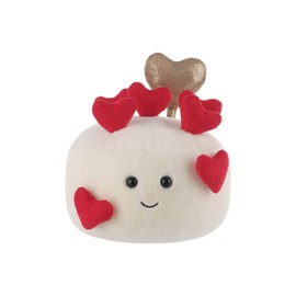 Apricot Lamb Love Cake Stuffed Animals for Kids, Soft Cute Plush Toys for Baby Girl and Boy, Fluffy Valentine's Day Love Cake 7.1 Inches