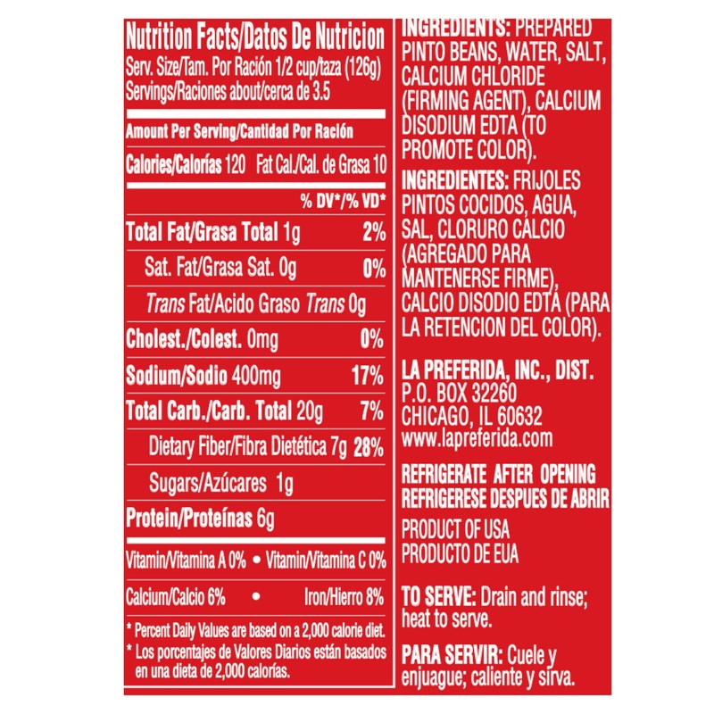 La Preferida Pinto Beans,15 Ounce (Pack of 6)
