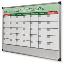 MooreCo Essential Magnetic Monthly Planner Dry Erase Whiteboard, 24"H x 36"W, (84257)