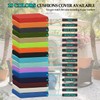 All Smiles White Outdoor Deep Seat Cushion Covers 28x28 Set