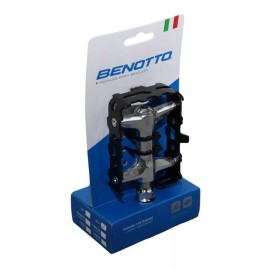 Benotto Pedales Benotto Fpd-85fb 9/16 Sellado Aluminio Plata/negro
