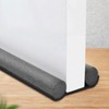 Draft Stopper Door Gap Seal - Wind & Dust Blocker Noise Reduction Black/Single Item 2ea