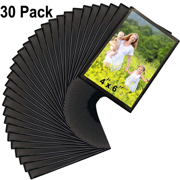 Sooyee 30 Pack Magnet Photo Frame Refrigerator,4X6 Magnetic Picture Holder,