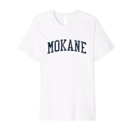 Mokane MO Vintage Athletic Sports JSN2 Navy Print Premium T-Shirt