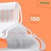 NEATERIZE Clothes Hangers Plastic 100 Pack For Adults - Plastic