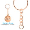 YHYZ Keychain Ring Set (Rose Gold, 30 Sets), Splits Key