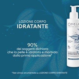 Omia Idrophilia, Lozione Corpo Idratante per Pelli Secche, Idrata e Ammorbidisce la Pelle, Texture Leggera a Rapido Assorbimento, Ideale per Uso Quotidiano, Formula Vegana, 200 ml
