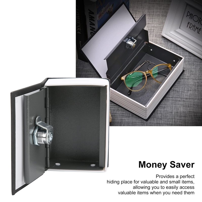 Book Safe Dictionary Secret Safe Can with Combination Lock Metal
