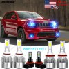 SHENKENUO For 2014-2018 Jeep Grand Cherokee Combo Ice Blue LED