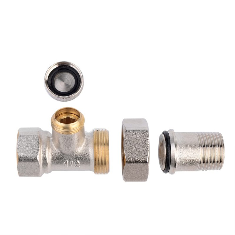 S SIENOC Thermostatic Valve Thermostatic Head Radiator Connection Set Screw