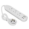 Power Strip Extension Long Cord 2500W Multi Functional with USB