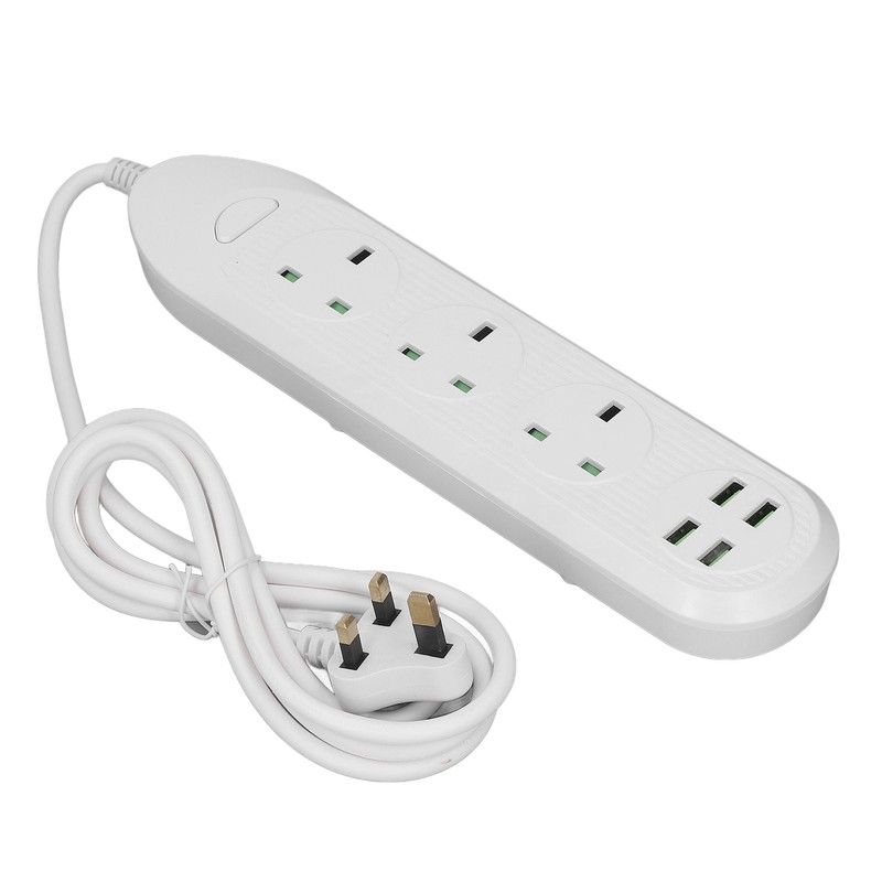 Power Strip Extension Long Cord 2500W Multi Functional with USB