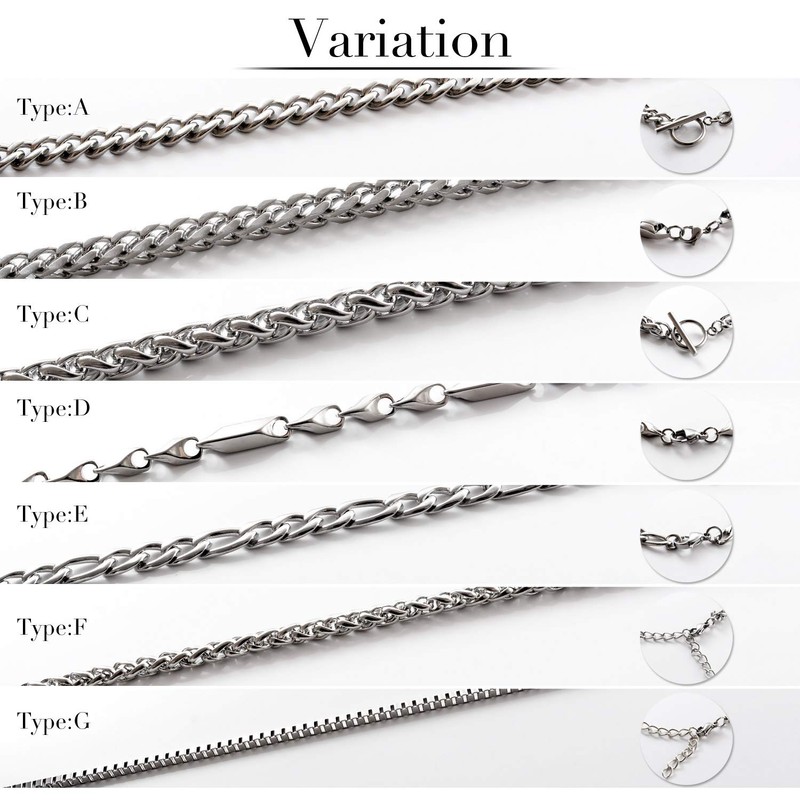Naru Stainless Steel Silver Chain Bracelet, Men's, Women's, Matching Couples,