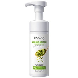 BIOAQUA 98% Mung Bean Amino Acid Facial Cleansing Foam Oil Control Anti-Oxidation Face Cleanser 150ml 5.29fl.oz