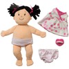 Manhattan Toy Baby Stella Black Hair Soft First Baby Doll,