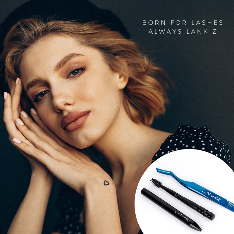 LANKIZ 2 Pcs DIY Eyelash Applicator Tools Kit Cluster LashApplicator