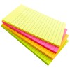 BAZIC Neon Lined Stick On Notes Sticky Note, 4" x