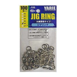 YARIE(ヤリエ) スプリットリング ジグリング No.535 バリューパック100個入 #6 450LB.