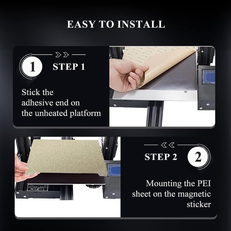 Double Sided Texture PEI Plate Flexible Spring Steel Sheet with