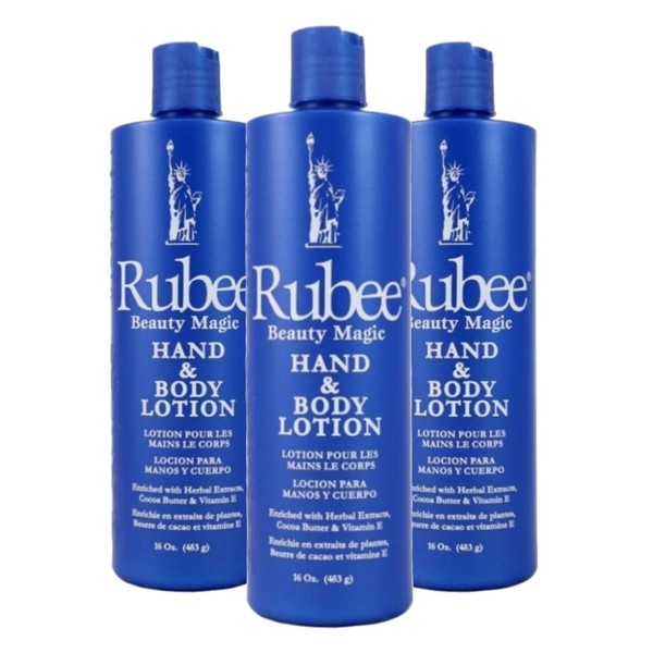 Rubee Hand & Body Lotion 16 oz. (3-Pack) with a Free 2 oz bottle