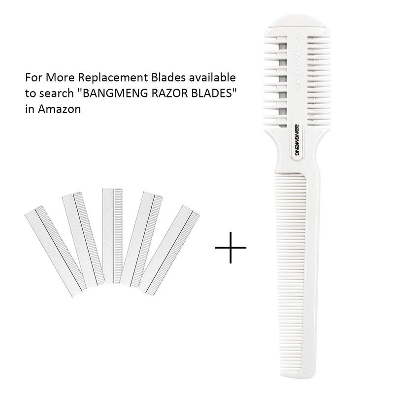 BANGMENG Hair Cutter Comb, Shaper Razor Comb, Split Ends Trimmer