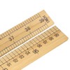 uxcell Straight Ruler 1m 40 Inch Metric/Imperial Egde Scale Bamboo
