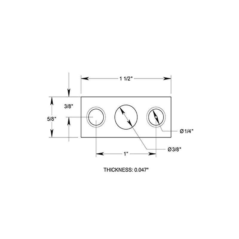 Strike Plate for 7" Flush Bolt Satin Nic
